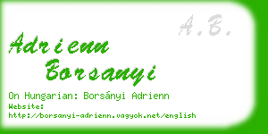adrienn borsanyi business card